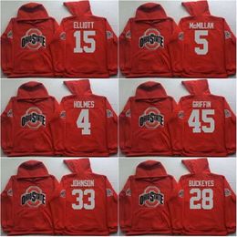 C2604 MitNess Men Ohio State Buckeyes coollege Jersey 97 Joey Bosa 12 C.JONES 16 BARRETT 1 B.Miller 15 Elliott Red Jerseys Hoodies Sweatshirts