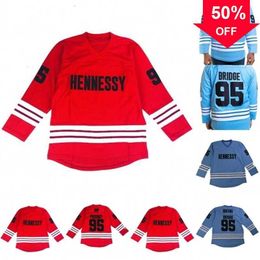 Mag Mit Mobb Deep Prodigy Jersey 95 QUEENS BRINEG RIP PRODIGY 100% Stitched Mens Womens Youth Hockey Jersey Red Blue S-5XL