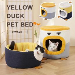 Cat Beds Bed Funny Warm Pet Basket Sweet Home Comfort Winter Little Mat Small Dog House Products Pets Tent Lounge Sofa