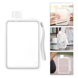 Water Bottles Flat Cup Camping Kettle Carrier Milk Clear PC Bottle Fitness