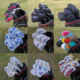 Towels High Quality Neoprene Golf Iron Head Covers Custom Personalised Golf Gift