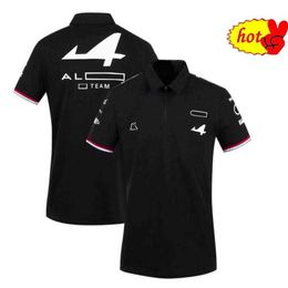 F1 Formula One Joint Car Series Racing Suit Summer Short-sleeved T-shirt Lapel Polo Shirt Quick-drying Breathable La242m Lkpf