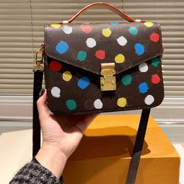 Luis Vuittons LouiseViutionbag Totes Designer Brand Bags Messenger Dot Bag Luxurys Lvse Printing Leather Handbags Cross Body Fashion Shoulder High Quality Bag Wom