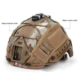 Cycling Helmets Sport Helmet Cover Airsoft Hunting Helmet Cover CS War game For Ops-Core PJBJMH Type Helmet Cover Military Accessories 230603