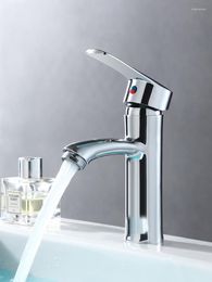 Bathroom Sink Faucets All Copper Single Hole Washbasin Faucet Toilet And Cold Table Upper Basin Household Stainless Steel