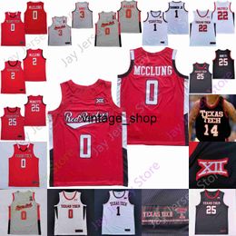 Vin Texas Tech Basketball Jersey NCAA College Mac McClung Terrence Shannon Jr. Bryson Williams Kevin McCullar Davion Warren Obanor Holyfield Ramsey Moretti