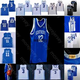 Wsk Kentucky Wildcats Basketball Jersey NCAA College Antonio Reeves CJ Fredrick Jacob Toppin Wallace Livingston Onyenso Ware Thiero Tshiebwe Clarke Maxey Quickle