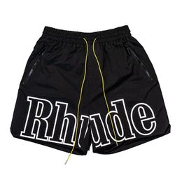 summer designer shorts mens shorts rhude shorts high street beach pants men street wear red blue black purple men pants sports versatile loose casual shorts