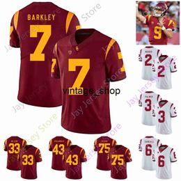 Vin USC Trojans Southern California Football Jersey NCAA College Mike Williams Keyshawn Johnson Darrell Russell Chris Claiborne Markese Stepp