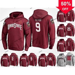 Mag A3740 Male Ohio State Buckeyes College Team Hoodie Jersey 9 Binjimen Victor 7 Dwayne Haskins 2 J.K. Dobbins 14 K.J. Hill J.T. Barrett Mike Weber