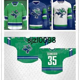 Sj98 Johnny Canuck AHL 2021 Custom Hockey Jersey Any Number And Name Mens Womens Youth All Stitched size s-4xl