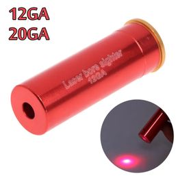 New Red Dot Laser Bore Sight 12 Gauge 20 Gauge Barrel Cartridge Boresighter Laser For 12GA 20GA Shotgun Hunting Gun Accessories