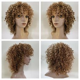Women's curly short wig wavy wig synthetic wig heat resistant artificial Fried Dough Twists wig natural for daily parties