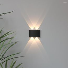 Wall Lamp High Quality Led Outdoor Indoor Ip65 Up Down White Black Modern For Home Stairs Bedroom Bedside Bathroom Light