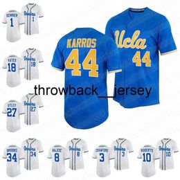 thr Cody Schrier 2022 college ucla bruins baseball jersey Carson Yates Dave Roberts Brandon Crawford Gerrit Cole Jake Brooks Trevor Bauer Kenny Oyama Max Rajcic Jers