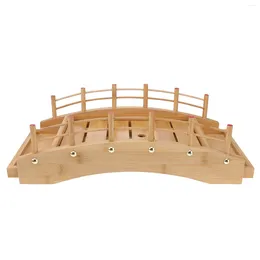 Dinnerware Sets Sashimi Bridge Japanese Style Tray Desserts Sushi Container Practical Board Bamboo Delicate