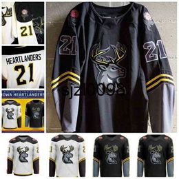 Sj98 Ceo2021 Iowa Heartlanders ECHL Ice Hockey Jersey Custom Any Number And Name Womens Youth Alll Stitched embroidery