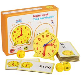 Other Toys Telling Time Teaching Clock Activities Set Educational Toy Helps Kids Learn to Tell Time Homeschool Supplies Kindergartner Toy 230603