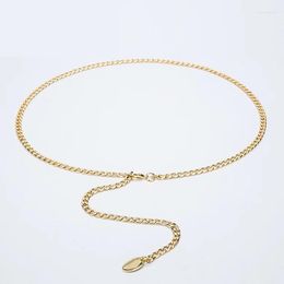 Belts Metal Waist Chain Fashion Belt Versatile Pendant Silver Women's Designer For Women