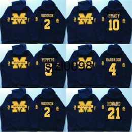 Sj98 Men Michigan Wolverines Coollege Jersey 5 Jabrill Peppers 4 Jim Harbaugh 10 Brady 2 Charles Woodson 21 Howard Jerseys Hoodies Sweatshirts