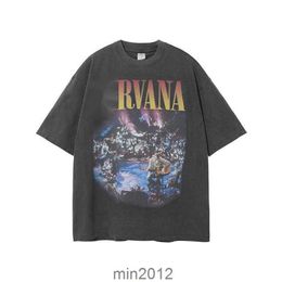 Men's Wear 2023 Spring Summer Fashion Brand T-shirt Nirva Band Digital Direct Spray Printing Short Sleeve Menotfj