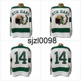 Sj98 1954 North Dakota Sioux Jersey Men's 100% Stitched Fighting Sioux DAKOTA Hockey Jerseys Any Name and Any Number Mix Order