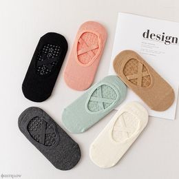 Women Socks Yoga Non-Slip Grips Cotton Pilates Ladies Ballet Dance Sports For Fitness Ankle Sock Slippers Girls