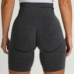 Yoga Outfit Peach Buttocks Fitness Leggings Women's Gym Sports Tight Running Shorts Hip Three-point Pants High Waist Seamless Yoga Shorts 230603