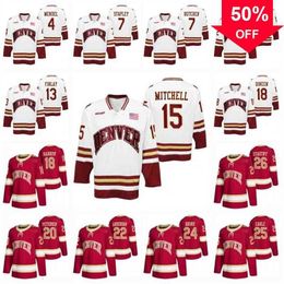 Mag C202 Denver Pioneers NCAA College Hockey Jersey Gryphon Mendel Brett Stapley Kohen Olischefski Liam Finlay Ian Mitchell Kevin Dineen