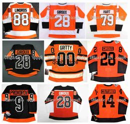 qq88 Carter Hart Flyers Hockey Jersey Owen Tippett Joel Farabee 00 Gritty Kevin Hayes Provorov Sean Couturier RON HEXTALL 89 Cam Atkinson Braun Reverse Retro Lindblo