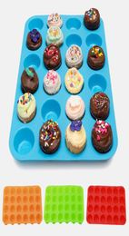 Mini Muffin Cup 24 Cavidades Silicone Cake Moldes Sabonete Cookies Cupcake Baking Equipment and Accessories Pan Mold Cake Mold Bandy Mold9969923