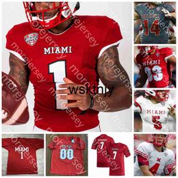 Wsk Miami (OH) RedHawks Football Jersey NCAA College Ben Roethlisberger Brett Gabbert Jaylon Bester Tyre Shelton Jack Sorenson Maye Walker Ivan Pace Jr. Butler