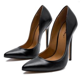 Dress Shoes Autumn Sexy Patent Leather Women High Heels 14CM Elegant Prom Pumps Super Pointed Toe Luxury Single