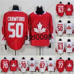 Sj98 2016 World Cup of Hockey Jerseys 50 Corey Crawford 63 Brad Marchand 70 Braden Holtby 77 Jeff Carter 87 Sidney Crosby Men Women Youth Jerseys