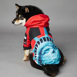Vestuário roupas para cães capa de chuva para cães pequenos grandes casaco de vento blusão bulldog francês moletom com capuz para cães roupas jaqueta chihuahua