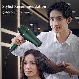 Hair Dryers Selling Professional Hair Dryer High Power Strong Wind Blue Light Negative Ion Mute Noise Reduction Salon Hairdressing Tools 230603
