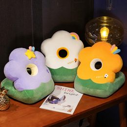 Plush Dolls Flower Ice Slik Summer Sleeping Cushion Soft Stuffed Sleep Pillow Home Bed Decor Gift 230603