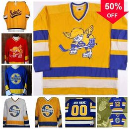 Mag A3740 Custom Men's WHA Minnesota Fighting Saints Mike Walton Wayne Connelly Game Worn Ted Hampson Terry Ball Jack Carlson Ray McKay Hockey Jersey