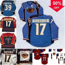 Mag 17 ILYA KOVALCHUK Atlanta Thrashers Hockey jersey DANY HEATLEY Tobias Enstrom Bobby Holik Kari Lehtonen Scott Mellanby Marian Hossa Thorburn