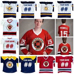 C2604 Thr Customised Irish Letterkenny 74 Jonesy 69 Shoresy 68 Reilly 15 Powell Ice Hockey Jersey Red Navy Blue White Double Stitched Name Number