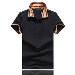 Men's Polos Hot Sales Shirt Luxury Design Male Summer Turn-Down Collar Short Sleeves Cotton Shirt Men Top M-3XL