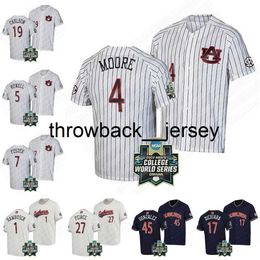 thr 5 Kason Howell Auburn Tigers 2022 World Jersey Brooks Carlson Cole Foster Bobby Peirce Joseph Gonzalez Sonny DiChiara Blake Rambusch college Baseball Jerseys