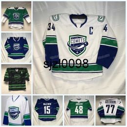 Sj98 Utica Comets Hockey Jersey AHL Custom Women Youth Ryan Schmelzer Aarne Talvitie Nolan Foote Alexander Holtz A.J. Greer