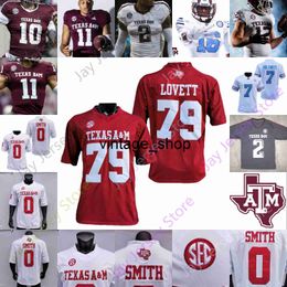 Vin Texas A&M Aggies Football Jersey NCAA College Myles Garrett Mike Evans Von Miller Jhamon Ausbon Davis Madubuike Murray Seals-Jones Johnson