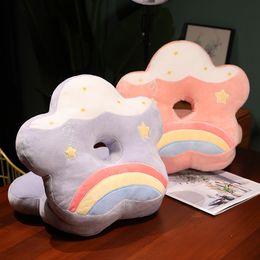 Plush Dolls Rainbow Flower Summer Ice Slik Sleeping Pillow Comfort Soft Nordic Home Decor 230603