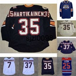 Sj98 #7 Ryan Martindale 37 Denis Grebeshkov 35 Teemu Hartikainen 35 F Tuohimaa 25 Erick Lizon cusotm any name any number Hockey Jersey