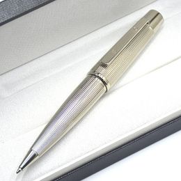 Luxury BG Brand Full Metal Stripe Design Fat Holder Ballpoint Pens Stationery Office Business Supplier Fashion Unique Ball Pen