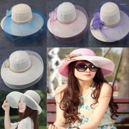 Berets Summer Women Girl Lady Beach Hat Head Wrap Sun Caps Outdoor Sunscreen Fishman Beanie Straw Bucket