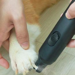 Clippers Dog nail Pet Nail Grinder Dog Nail Clippers Painless Electric Cat Paws Nail Cutter Grooming Trimmer File US Dropshipping