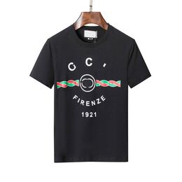 Designer of luxury GGity T-shirt brand t shirt Clothing spray letter GG short sleeve spring summer tide men and women tee